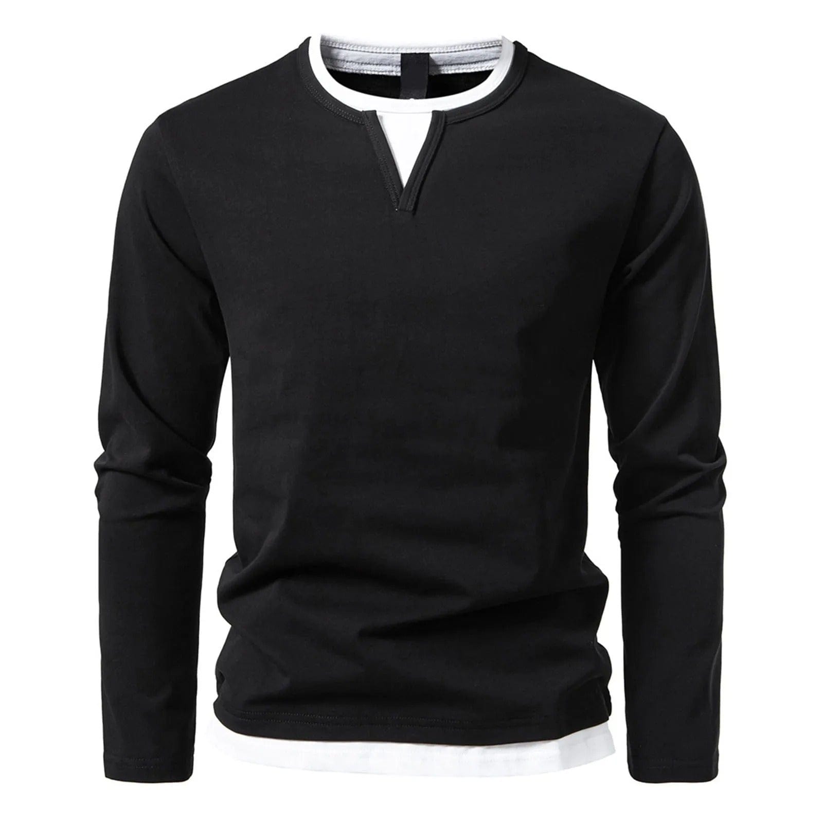 Trendy Henley met lange mouwen voor heren | Owen