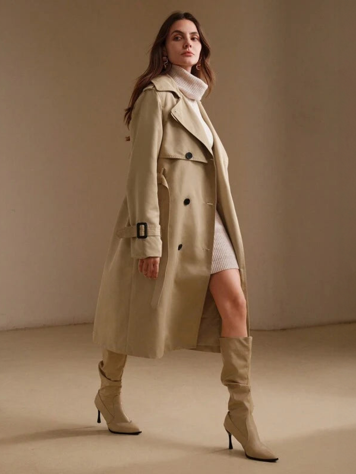 Julia | Trendy luxe trenchcoat voor dames