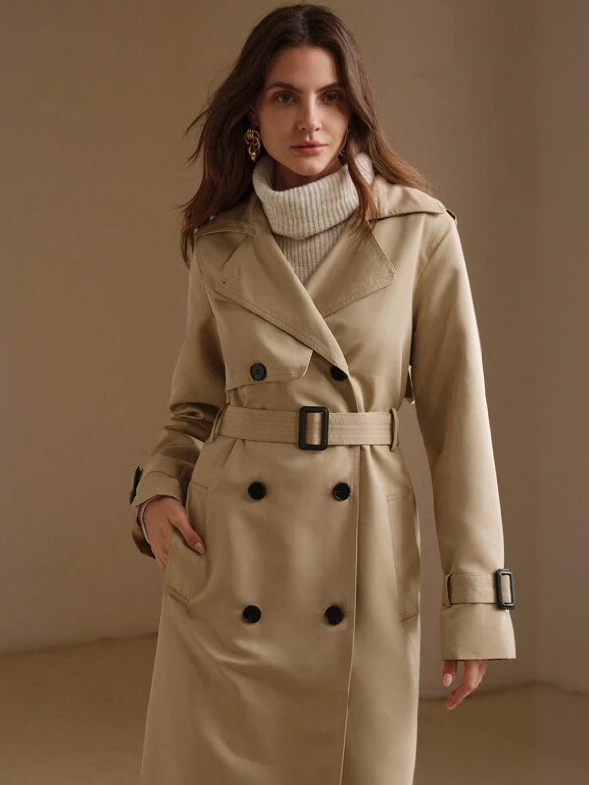 Julia | Trendy luxe trenchcoat voor dames