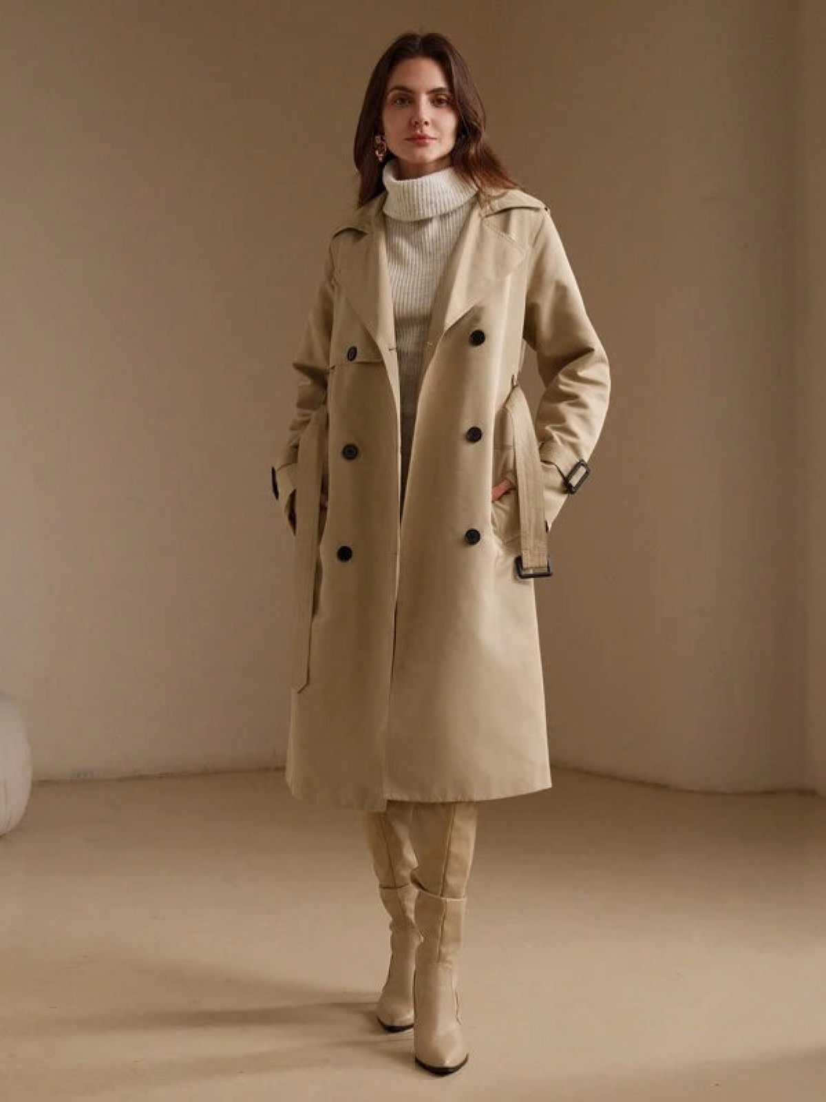 Julia | Trendy luxe trenchcoat voor dames