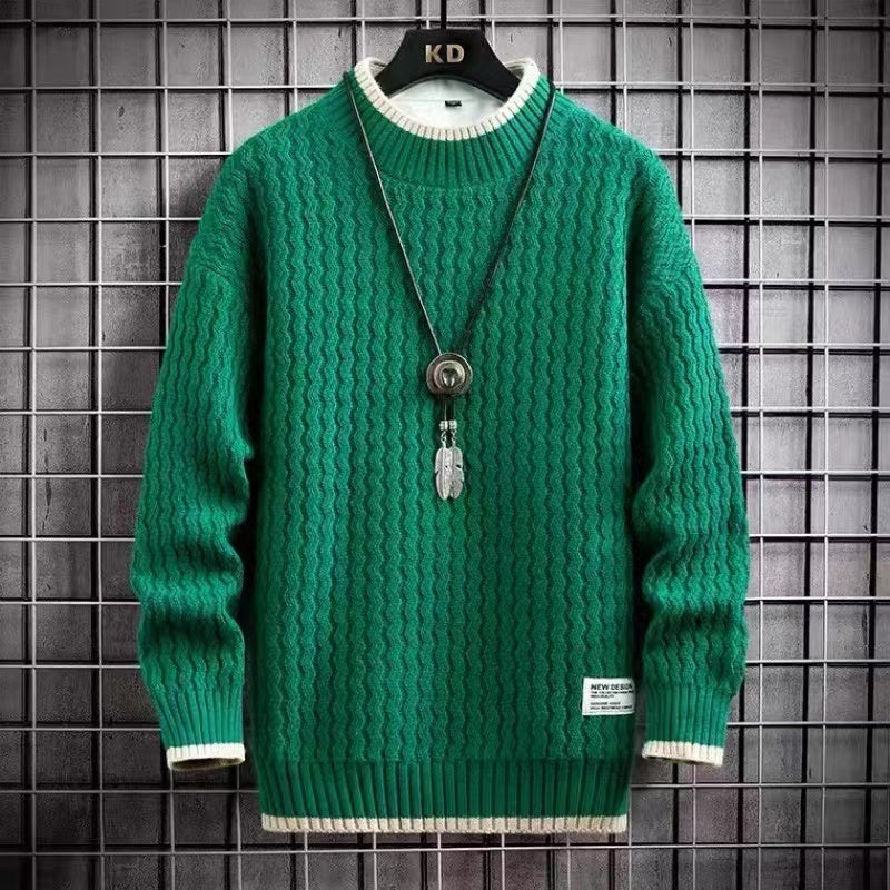 Klassieke gebreide warme  sweater | Ivan