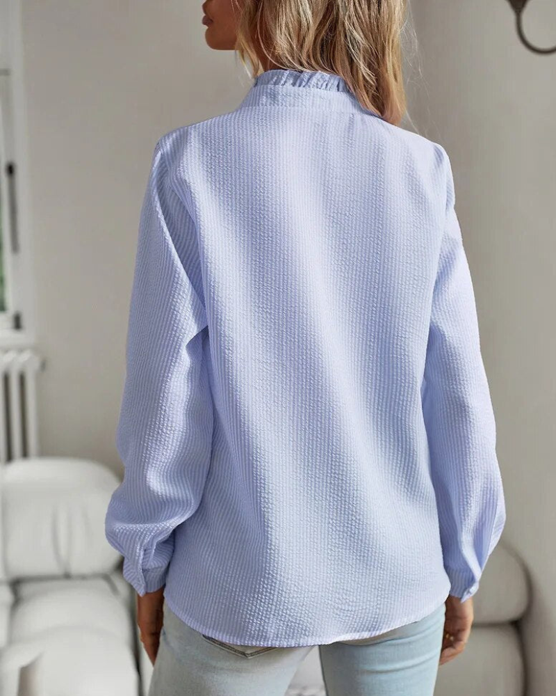 Casual blouse met ruches | Onni