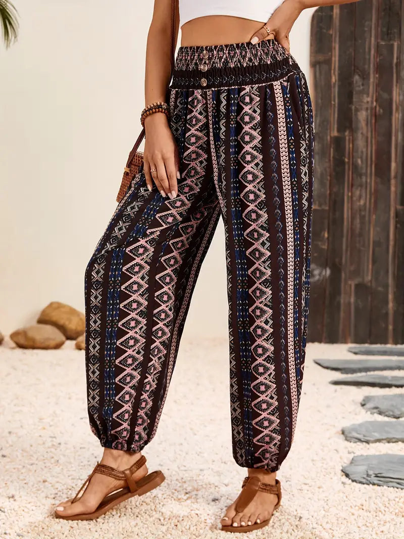 Henriky | Boho broek met hoge taille