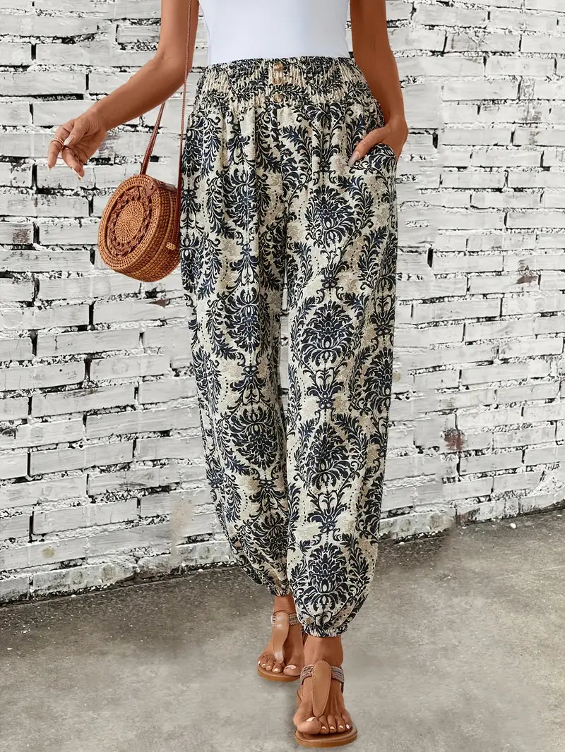 Henriky | Boho broek met hoge taille