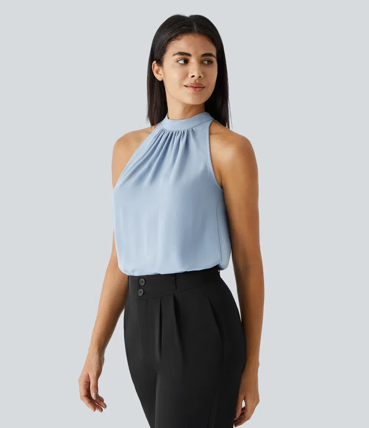 Kelly | Dames halter blouse met rug