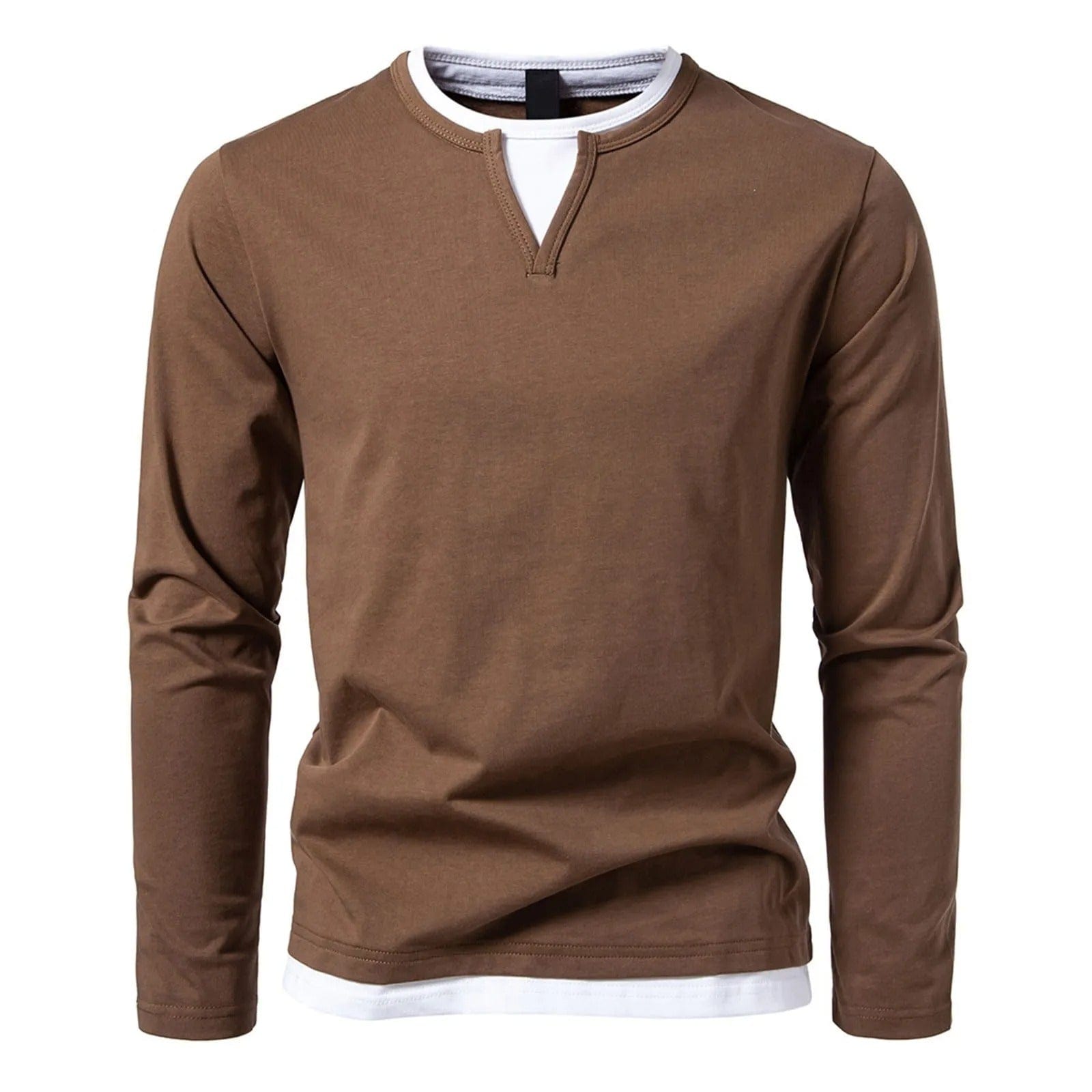 Trendy Henley met lange mouwen voor heren | Owen