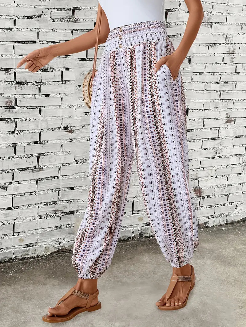 Henriky | Boho broek met hoge taille