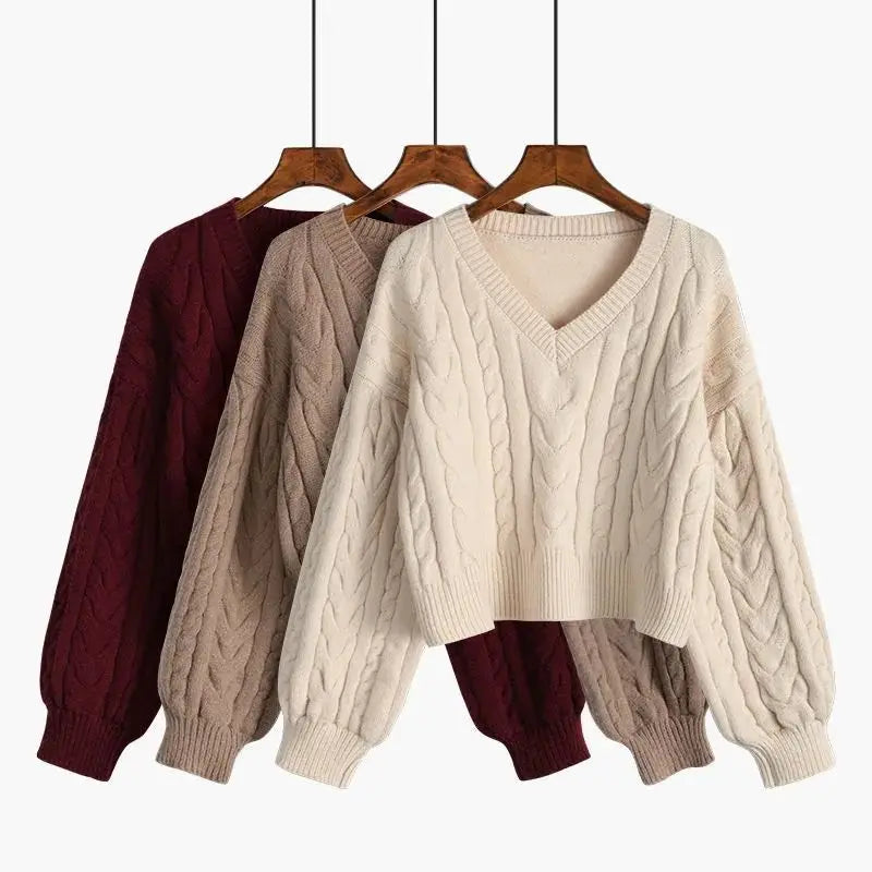 Onni | Trendy twist-sweater met V-hals voor dames