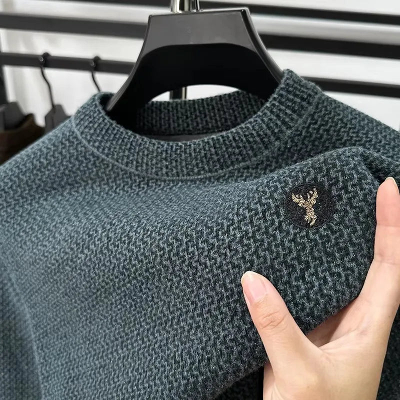 Onni | Trendy fleece sweater met ronde hals