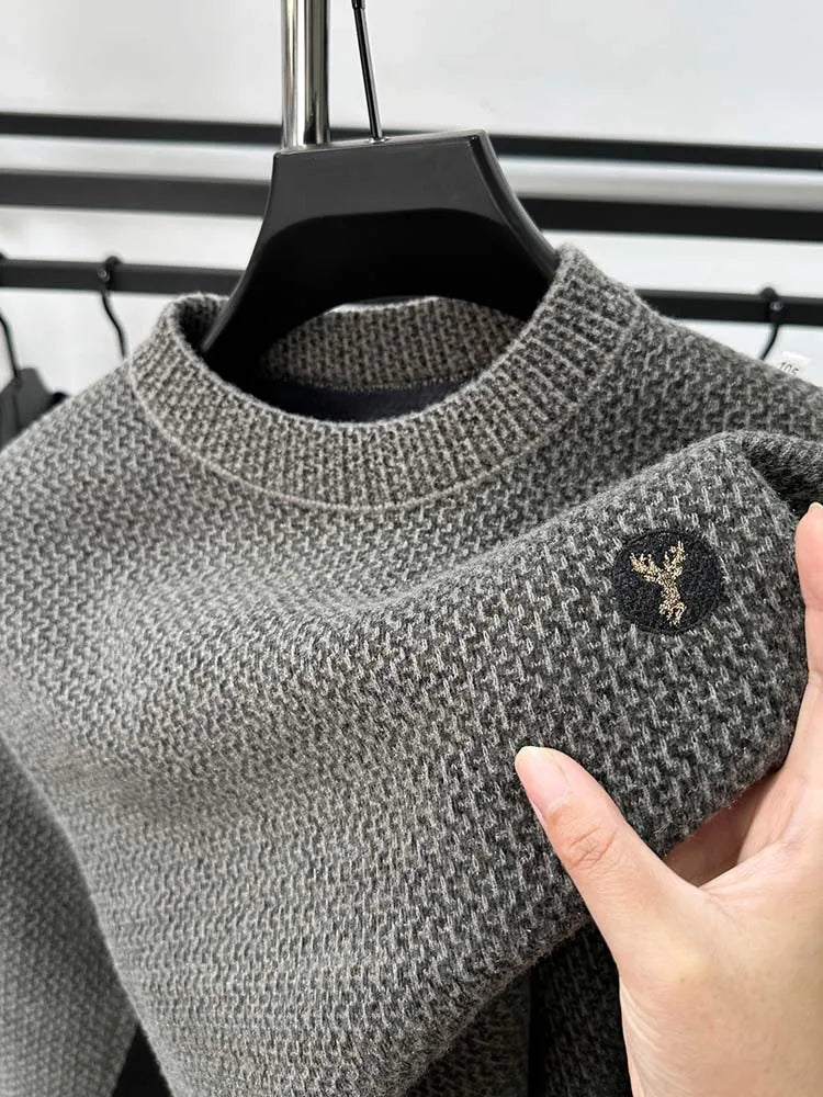 Onni | Trendy fleece sweater met ronde hals