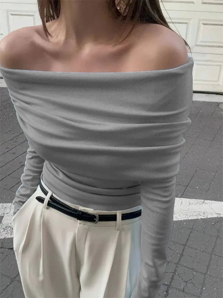 Onni | Elegant  Off-shoulder  Sweater voor dames