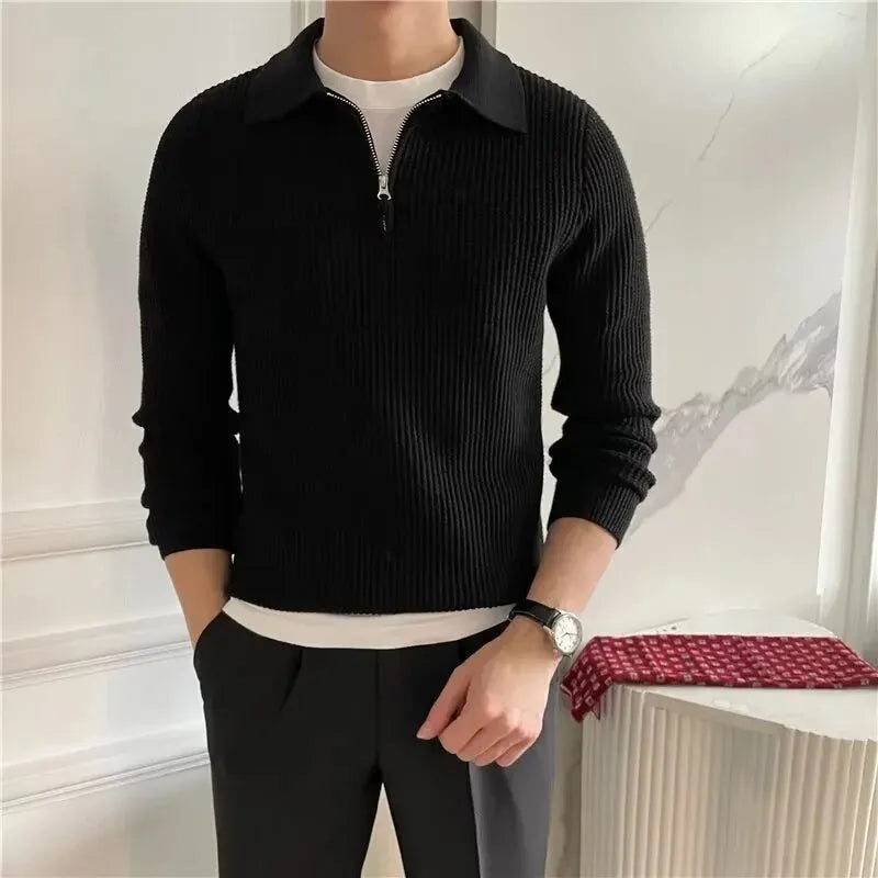 Geerd | Luxe Pullover met Rits