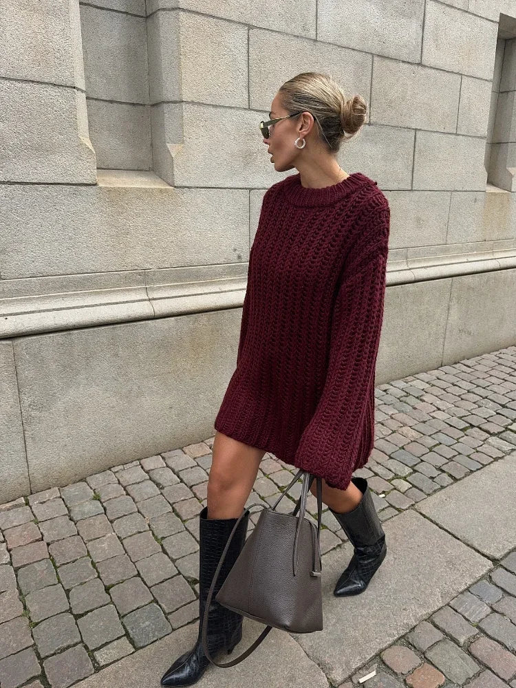 Fiza | Klassieke Chique Gebreide Sweater voor Dames