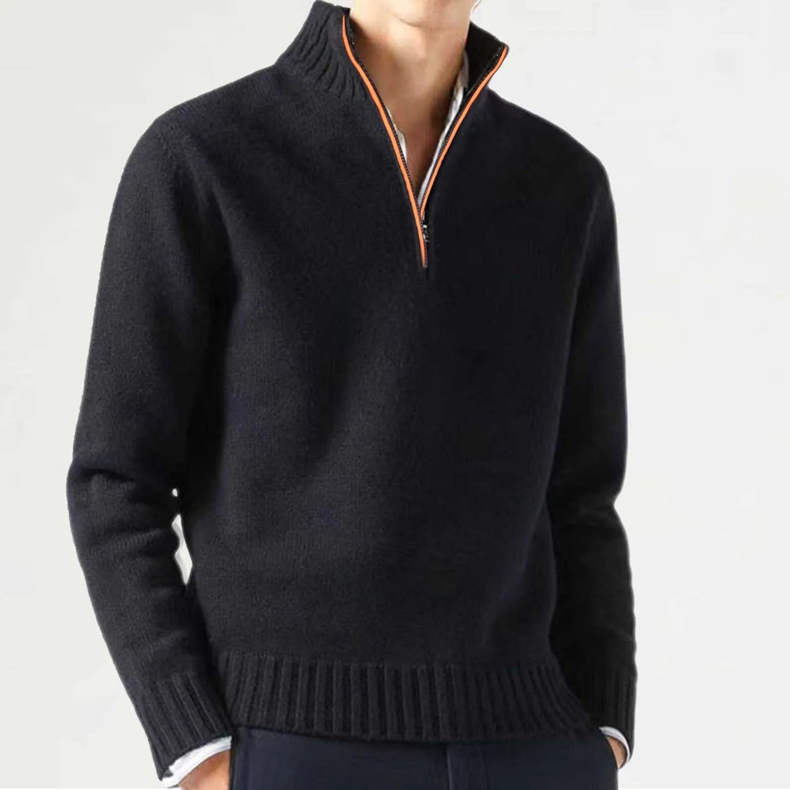 Warme half-zip trui heren | Onni