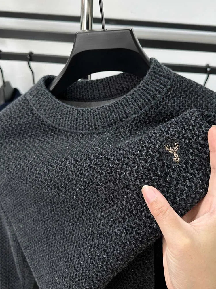 Onni | Trendy fleece sweater met ronde hals