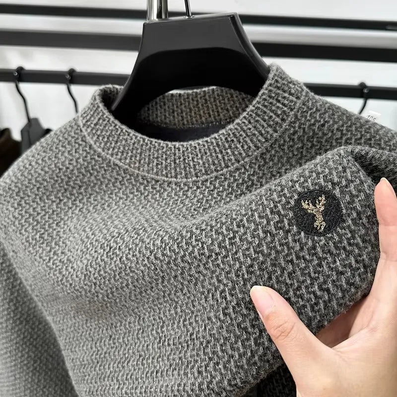 Onni | Trendy fleece sweater met ronde hals