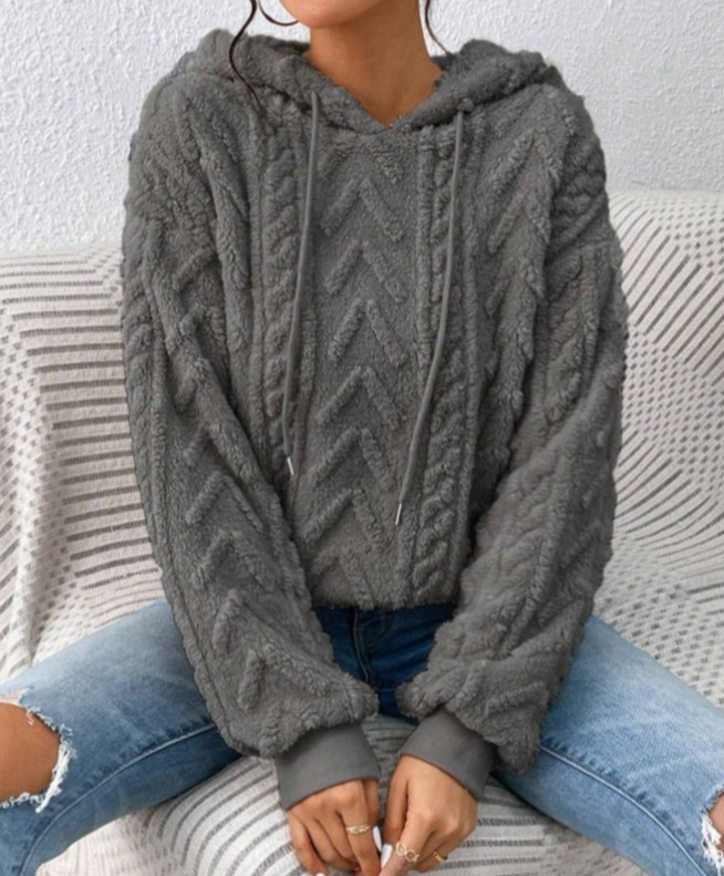 Ilona | Gebreide hoodie sweater