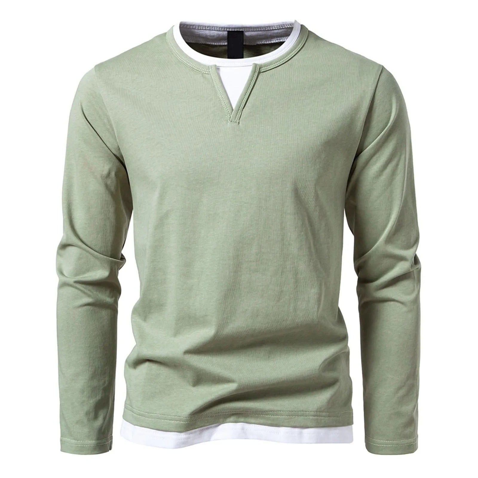 Trendy Henley met lange mouwen voor heren | Owen