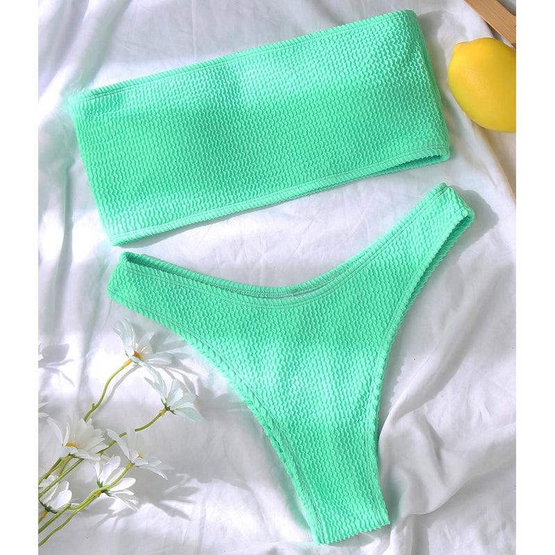 Mandy | Neon Groene Bikini