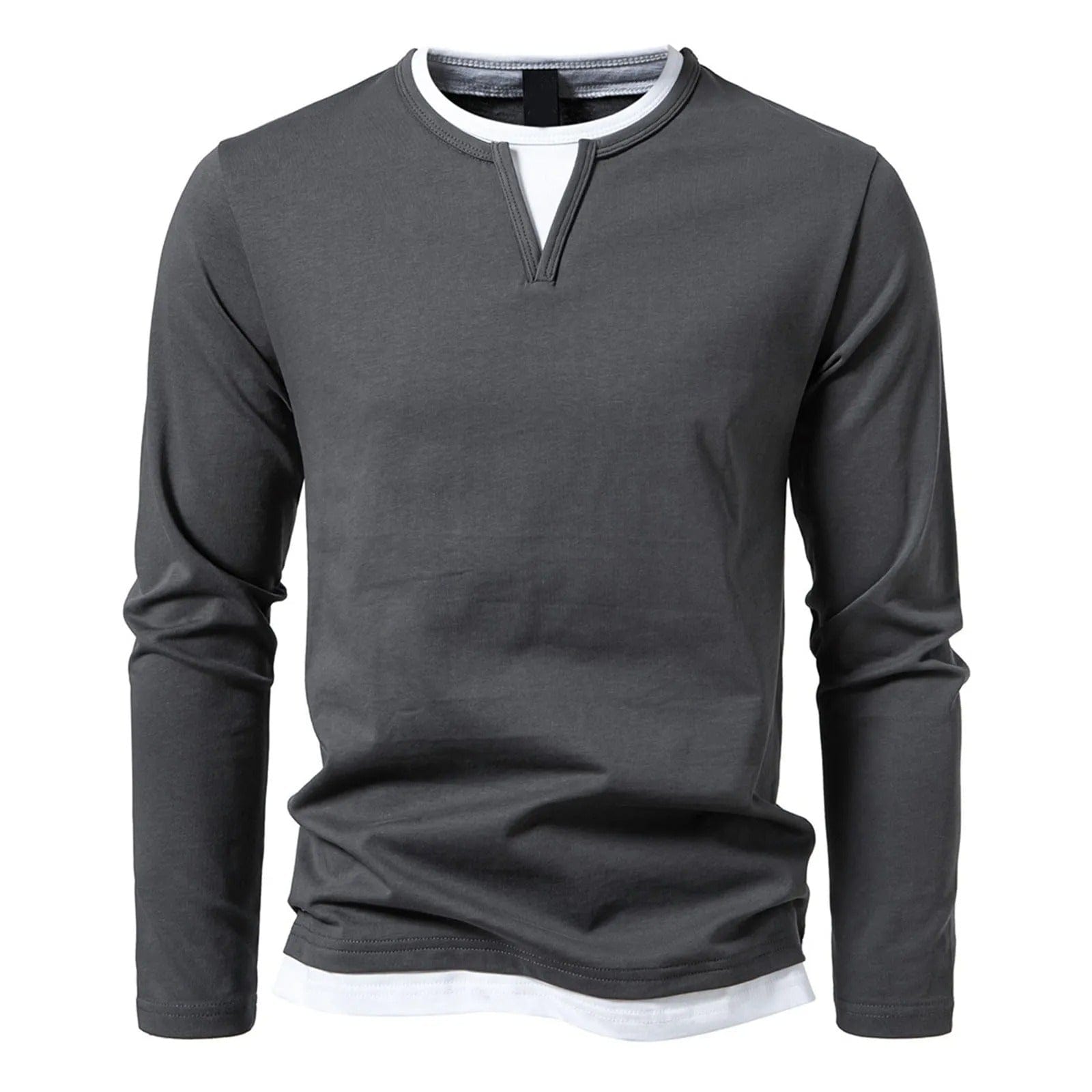 Trendy Henley met lange mouwen voor heren | Owen