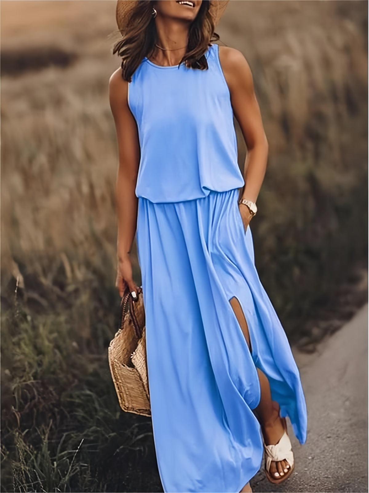 Elize | Eenvoudige Boho Maxi Jurk