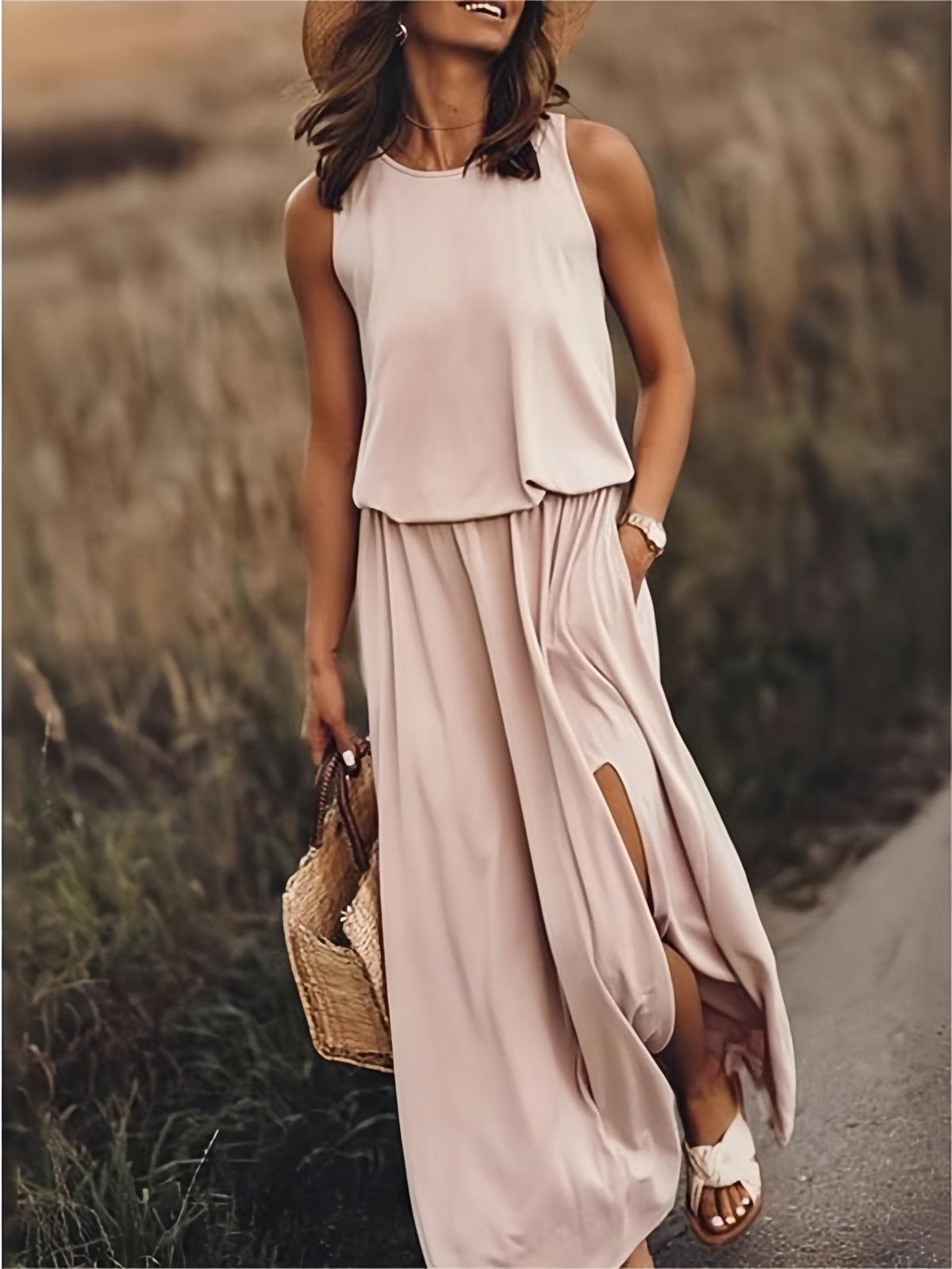 Elize | Eenvoudige Boho Maxi Jurk