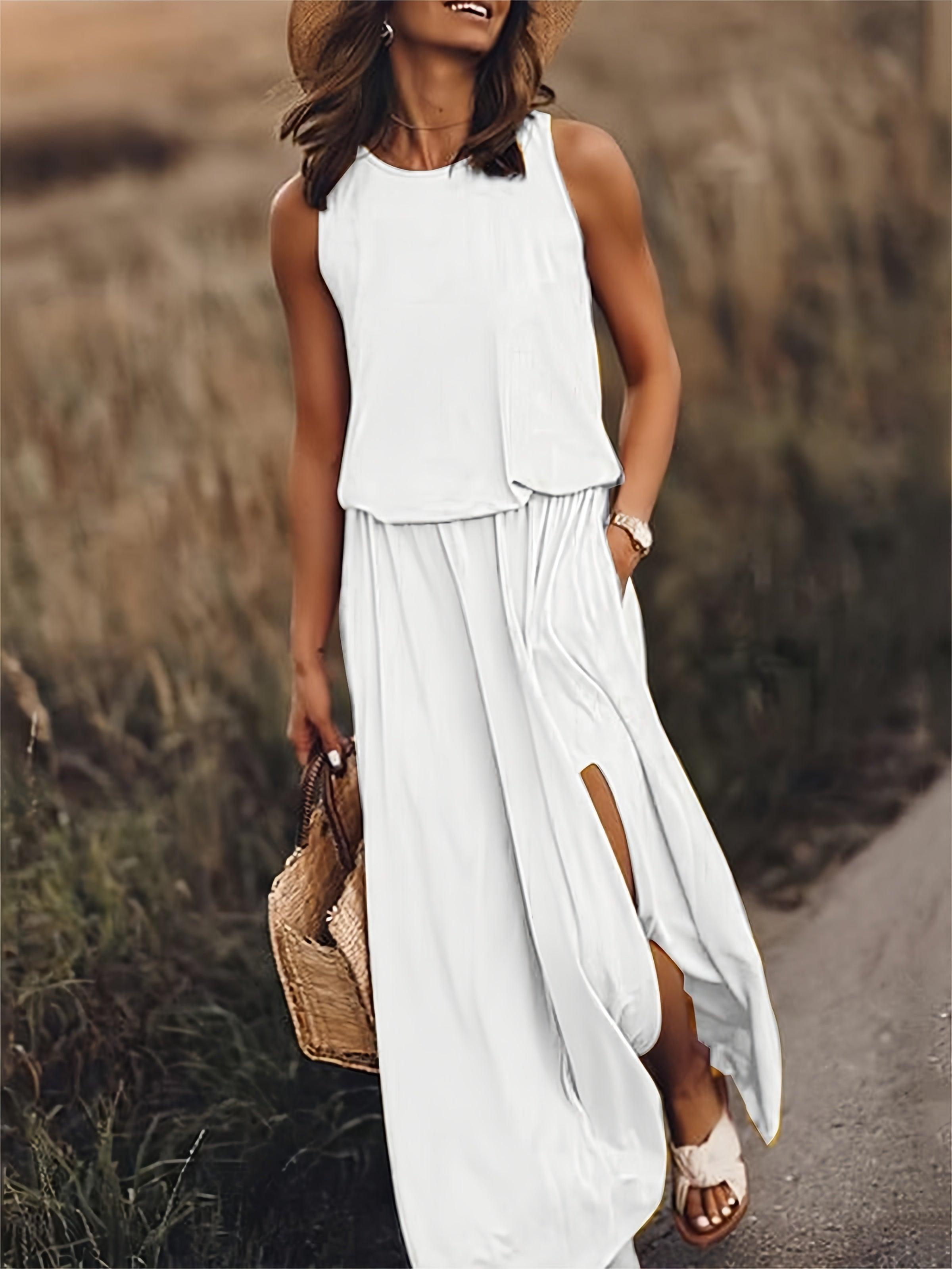 Elize | Eenvoudige Boho Maxi Jurk