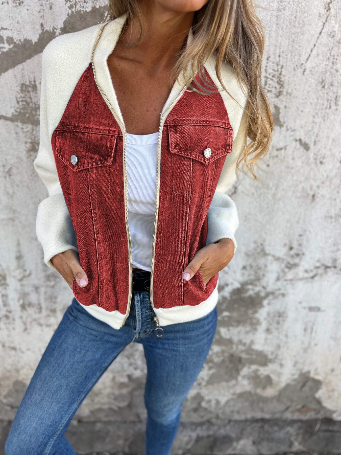 Rosalie | Denim Jack dubbel kleurige