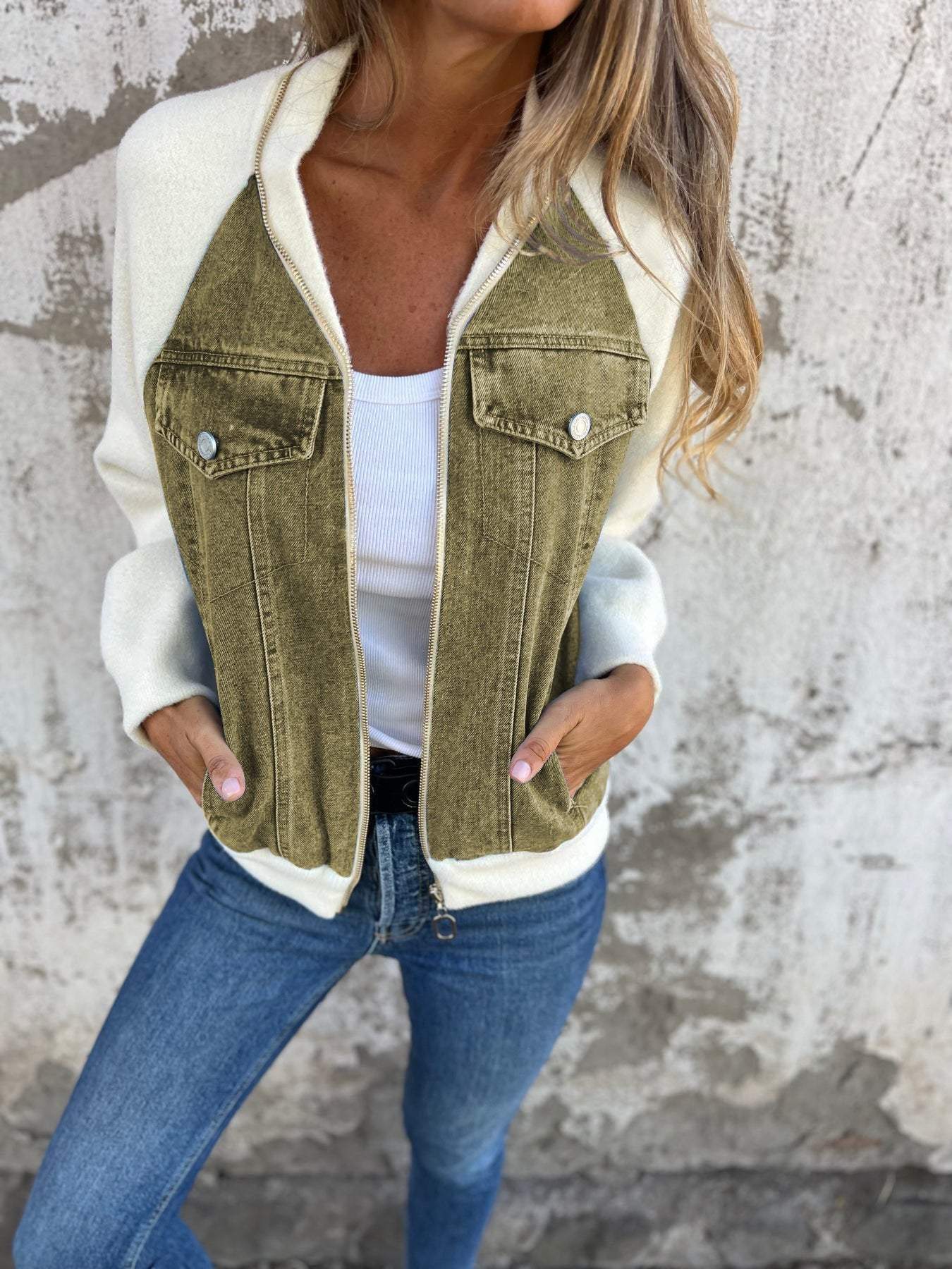 Rosalie | Denim Jack dubbel kleurige