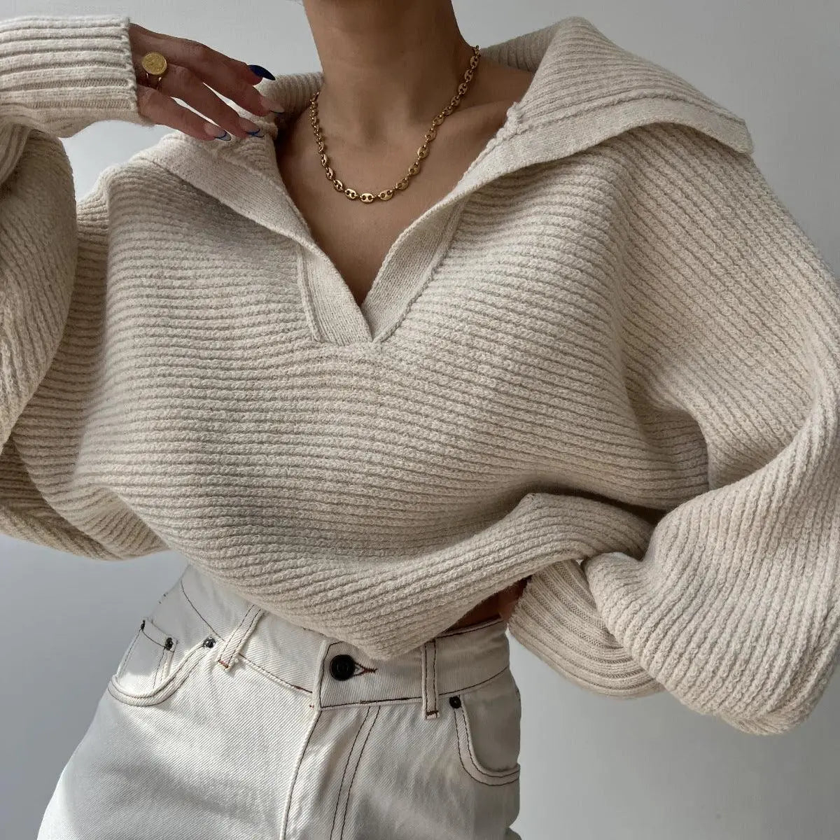 Onni | Klassieke chique oversized gebreide sweater