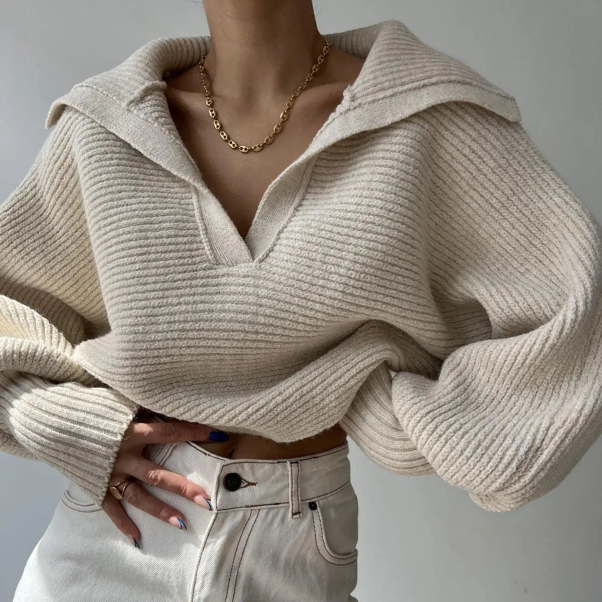 Onni | Klassieke chique oversized gebreide sweater